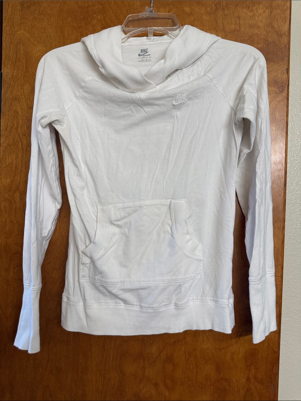 Nike Women’s White Hooded Pullover Sweatshirt